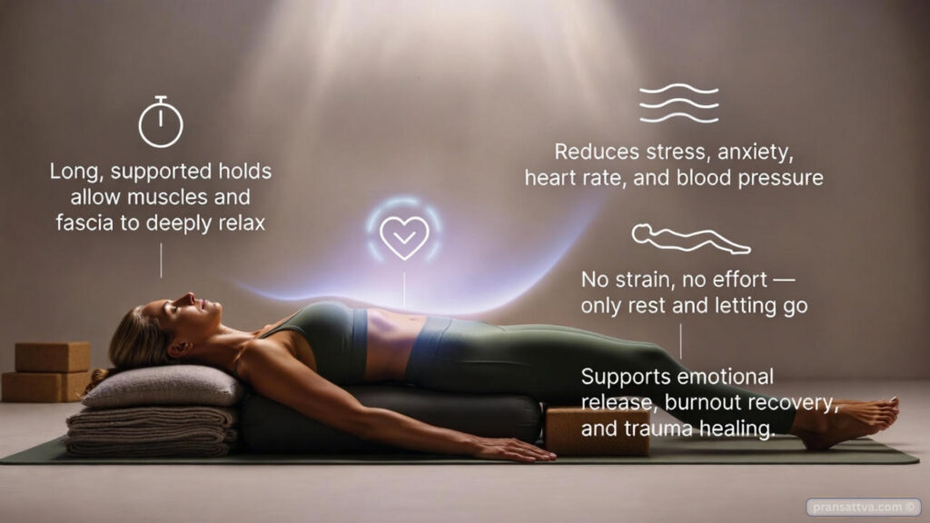 Restorative Yoga poses for deep relaxation