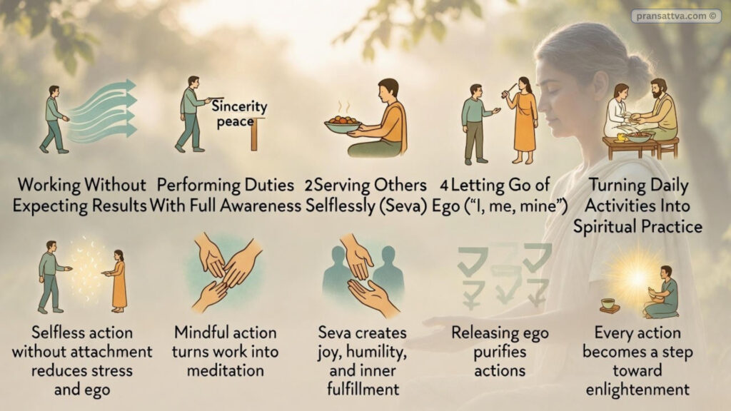 Karma Yoga path of selfless action and service