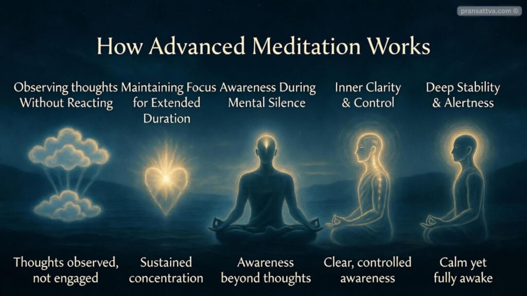 Advanced meditation practice for deep awareness, inner silence and mental clarity