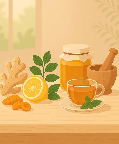 Natural home remedies for healthy living using ayurvedic herbs and ingredients